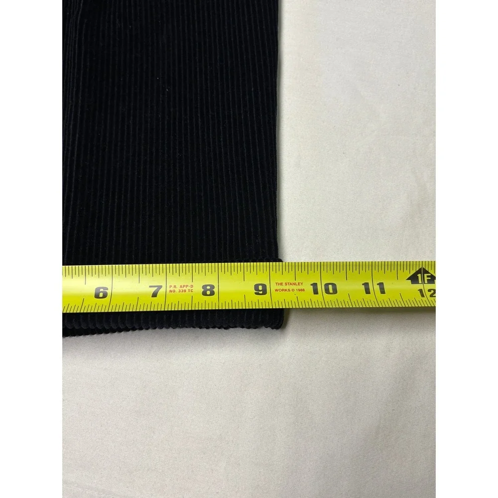 Jos. A. Bank Mens‎ Black Corduroy Pleated Cuffed Trousers 42x26 Wide Wale Cotton